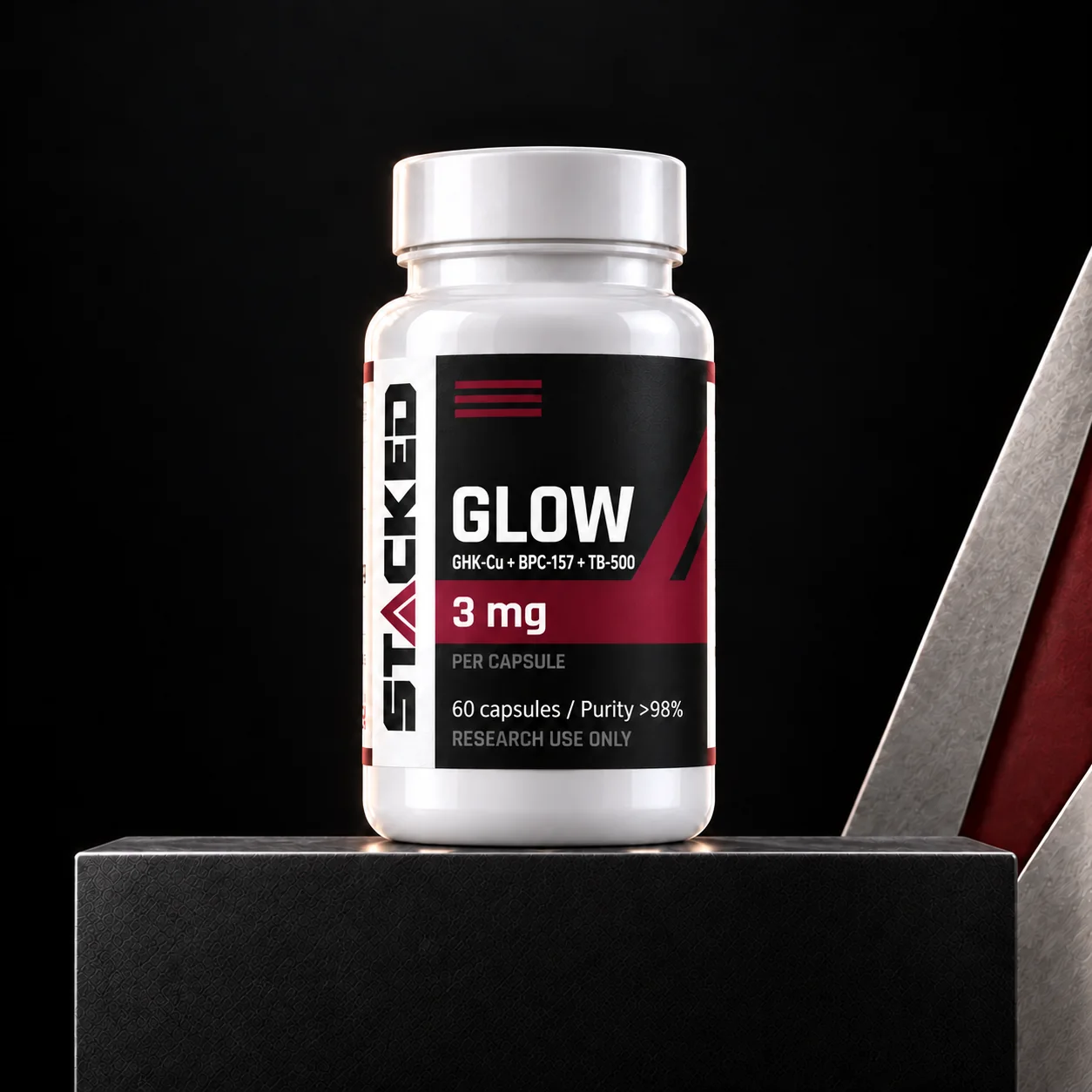 Capsules GLOW 3mg — Stacked BioLabs